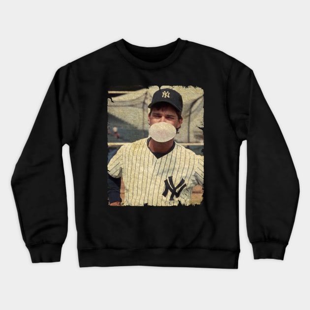 Don Mattingly (Donnie Baseball) in New York Yankees Crewneck Sweatshirt by PESTA PORA